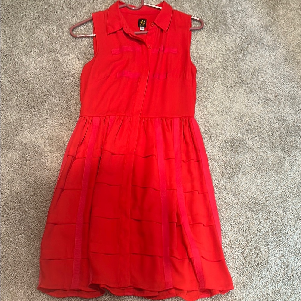 Red Sleeveless Dress